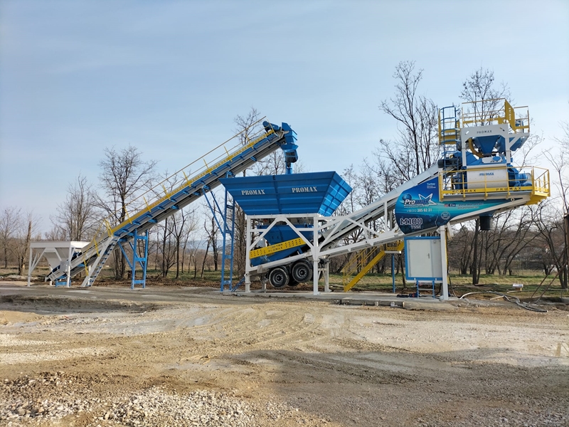 100m³/h Mobil Beton Santrali